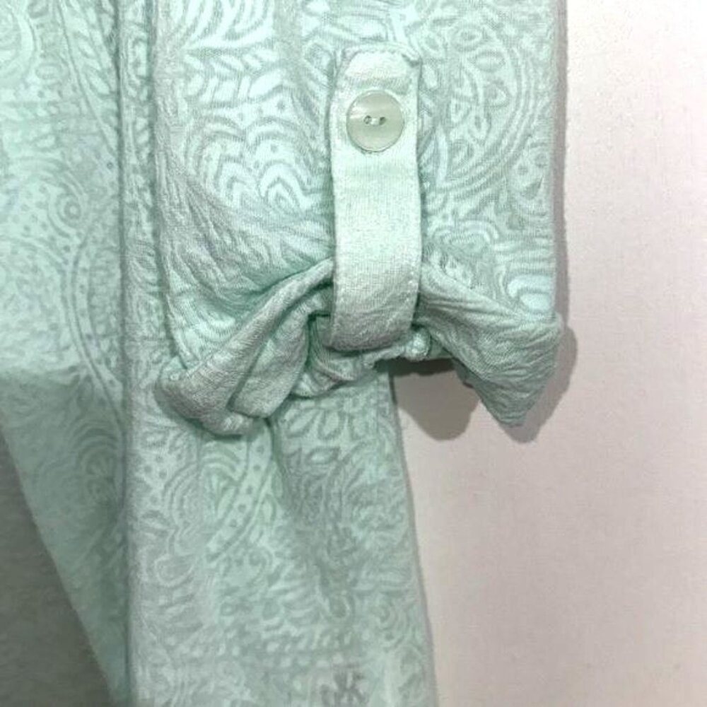 Croft & Barrow XL Mint Green Paisley Cardigan - Picture 4 of 6